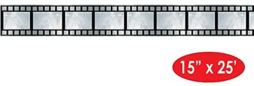 Beistle Filmstrip Metallic Decorating Material, 15" x 25', (1/Pkg) Multicolored