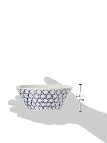 1815 Pacific Bowl 16cm 6.3in, Blue Mixed Patterns, Set of 6