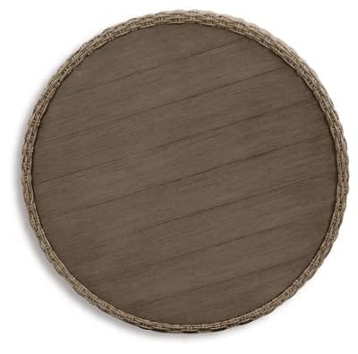 Signature Design by Ashley Casual Danson Outdoor Coffee Table  Beige