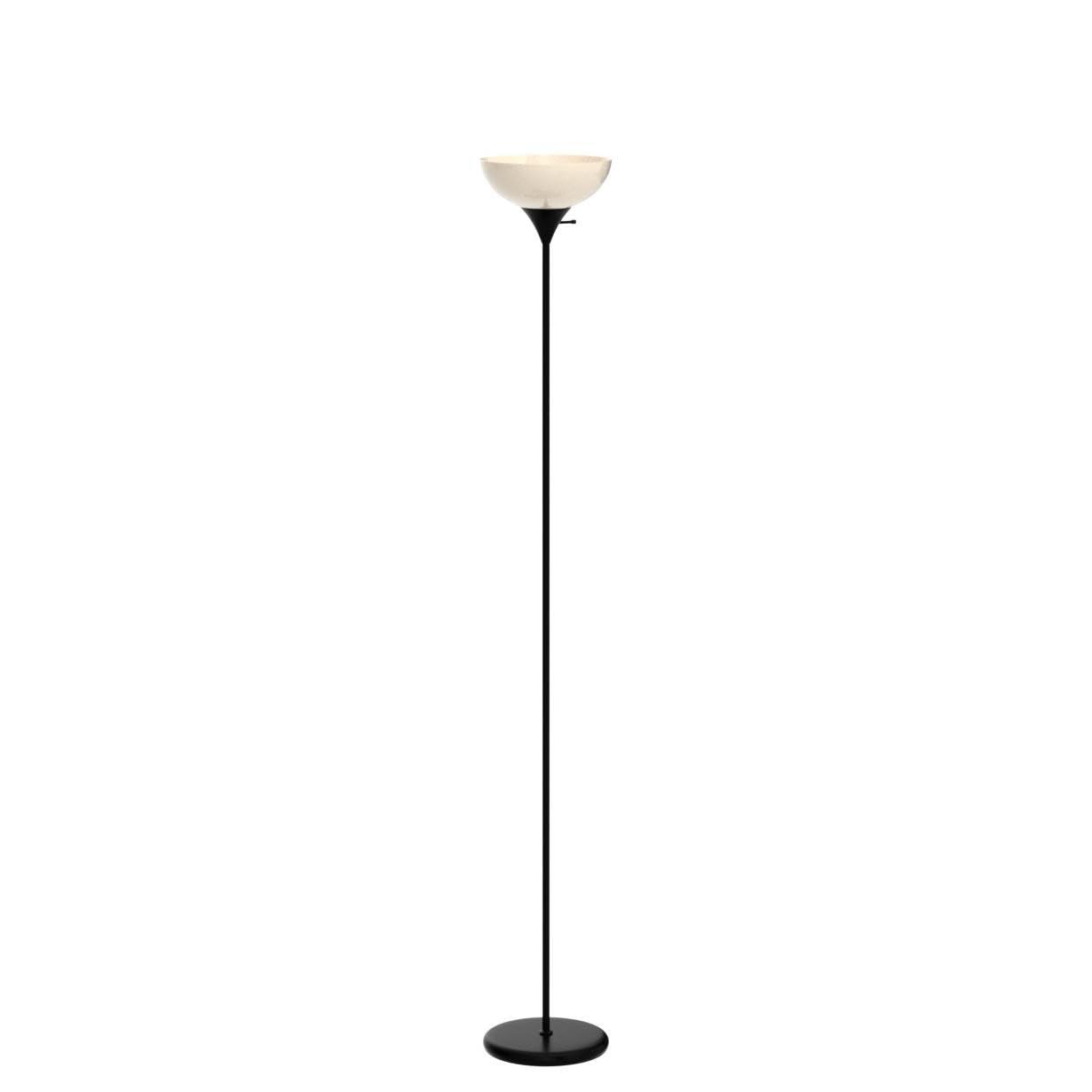 Brightech Sky Dome 72 in. Black Torchiere LED Uplight Floor Lamp