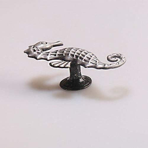 Seahorse Cabinet Knobs, 4Pcs Zinc Alloy Cabinet Pull Cabinet Door Knobs Dresser Drawer Handles Knobs for Dresser Drawers Pull