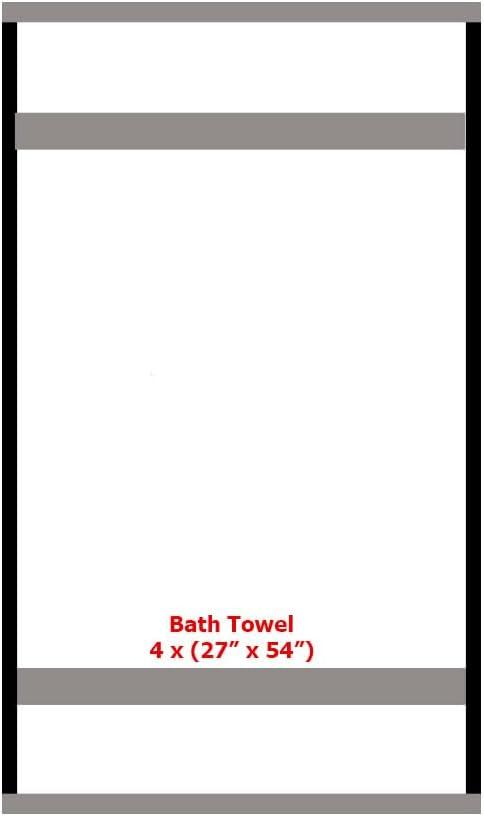 Oversized Organic Cotton Aqua Bath Towel Set of 4