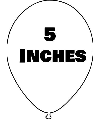 Tuf-Tex Lightweight Balloons, Latex Multicolor, 5", 5 Count