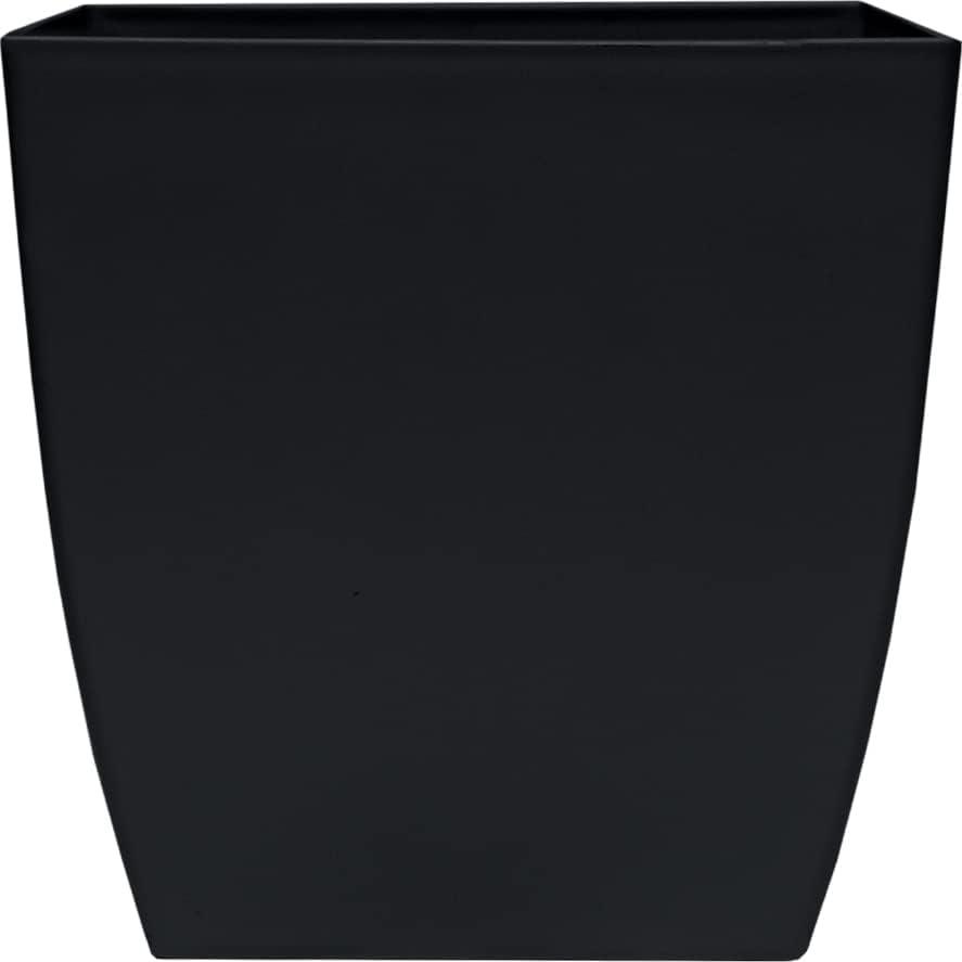 HC HCASP12000G18 12 in. Square Aria Planter, Black