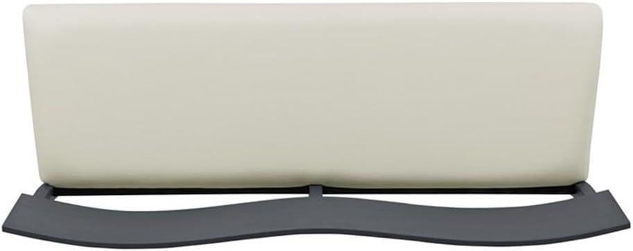 Boraam Capella Cream Fabric Dining Height Bench Matte Black