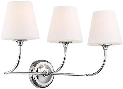 3 Light Bath Vanity In Classic Style 23.25 Inches Wide By 13.25 Inches High-Polished Chrome Finish Crystorama Lighting 2443-Op-Ch