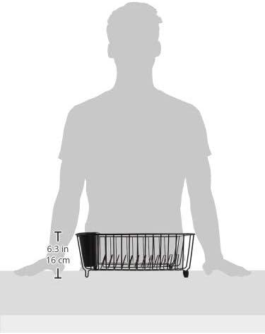 Panacea Steel Small Black Dish Drainer