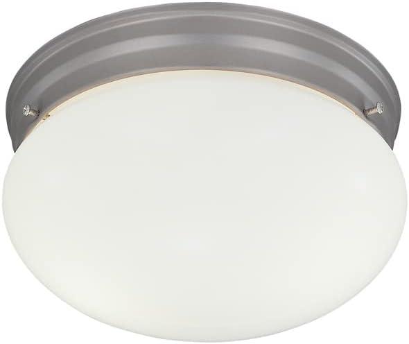 Designers Fountain 4732-PW Basic 9" Flushmount Pewter Finish Light Fixture