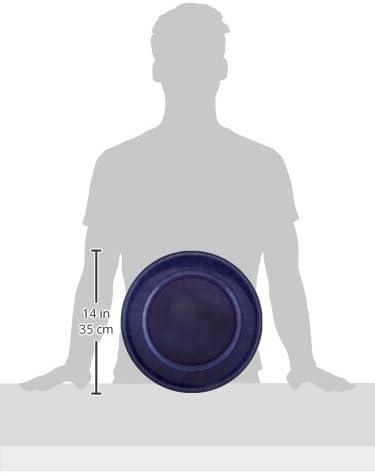 Charge It by Jay Beaded Charger Plate 13” Decorative Melamine Service Plate for Home, Professional Dining, Perfect for Upscale Events, Dinner Parties, Weddings, Banquets, Catering, 1 Piece, Royal Blue