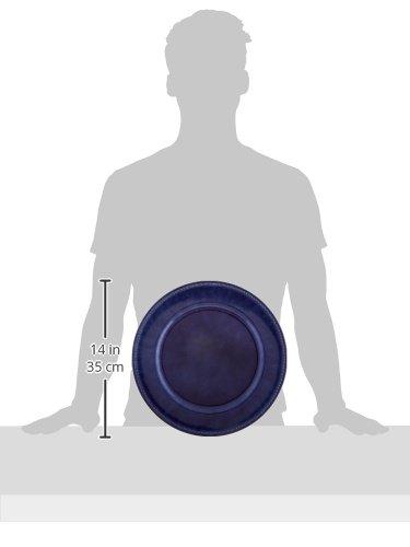 Charge It by Jay Beaded Charger Plate 13” Decorative Melamine Service Plate for Home, Professional Dining, Perfect for Upscale Events, Dinner Parties, Weddings, Banquets, Catering, 1 Piece, Royal Blue