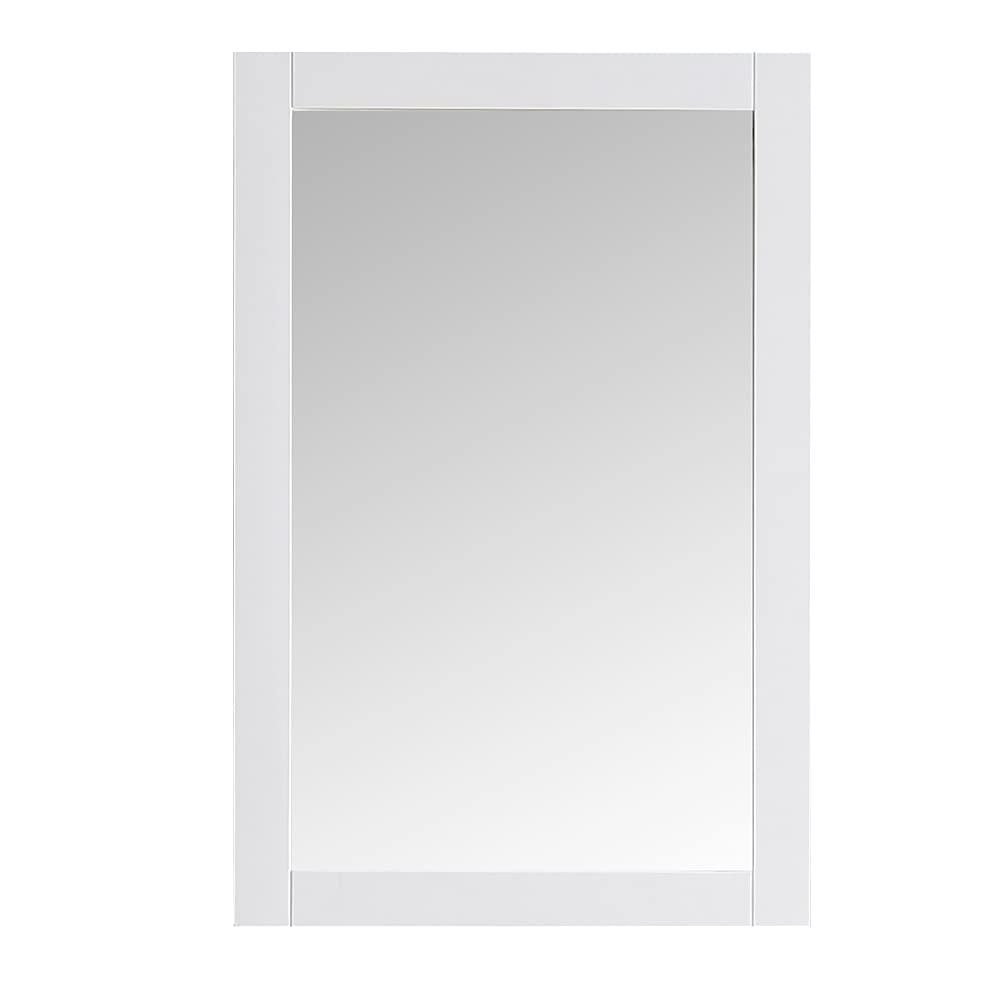 Hartford 20" Traditional Rectangular Wood Framed Bathroom Vanity Mirror