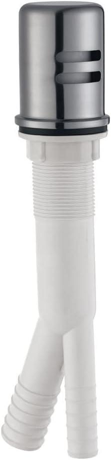 Dishwasher Air Gap Kit with Solid Brass Skirted Cover, Satin Nickel – Design House, 522953