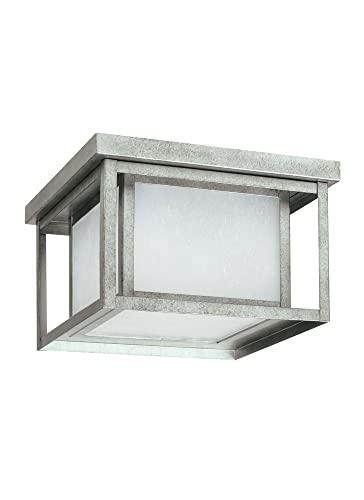 Vermont Seeded Square Outdoor Flush Mount