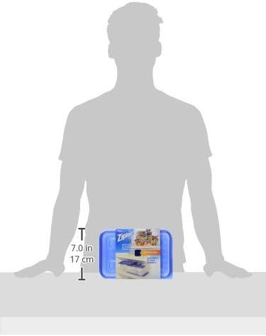 Ziploc® Brand, Food Storage Containers with Lids, Smart Snap Technology, Large Rectangle, 2 ct
