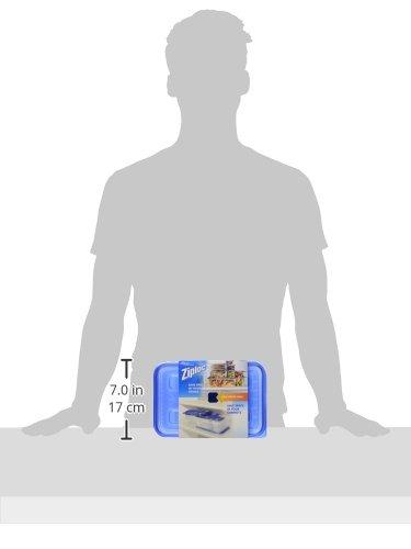 Ziploc® Brand, Food Storage Containers with Lids, Smart Snap Technology, Large Rectangle, 2 ct