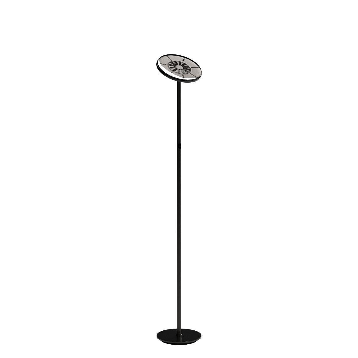 Brightech Sky Modern Dimmable Integrated LED Torchiere Floor Lamp Brushed Nickel: Touch Sensor, 3-Year Warranty, UL Listed