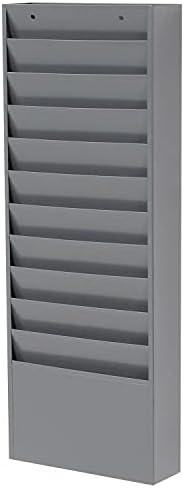 Global Industrial Stainless Steel Hanging Files Open