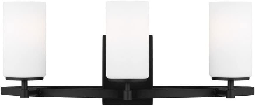 Generation Lighting Alturas 22-in 3 -Light Matte Black Modern/contemporary Vanity light