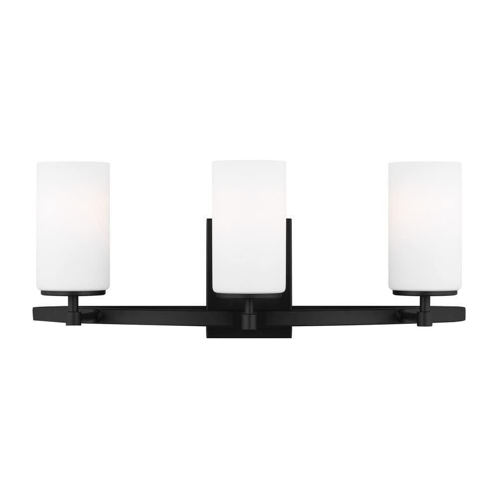 Generation Lighting Alturas 22-in 3 -Light Matte Black Modern/contemporary Vanity light