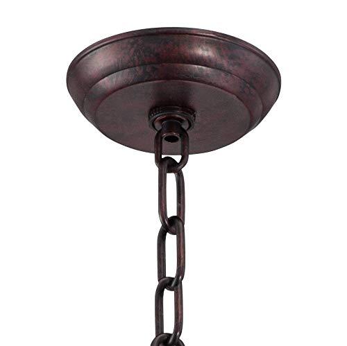 Franklin Iron Works Tiedra Rust Bronze Pendant Light 18 1/4" Wide Farmhouse Industrial Rustic Cage for Dining Room House Foyer Kitchen Island Entryway
