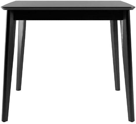 70.86" Tudor Dining Table Black - Manhattan Comfort: Mid-Century Style, Seats 6