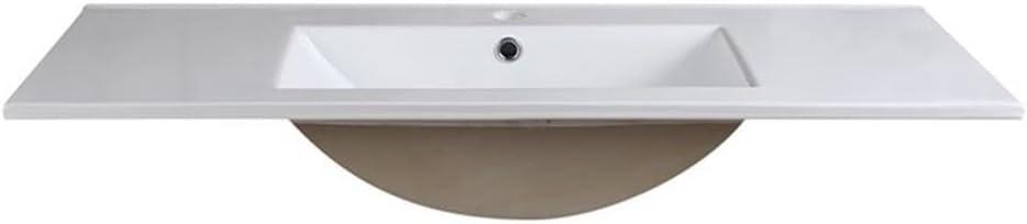 Fresca Allier 18.25'' White Ceramic Rectangular Bathroom Sink with Overflow