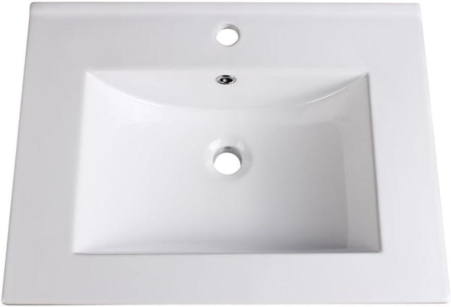 Fresca Allier 18.25'' White Ceramic Rectangular Bathroom Sink with Overflow