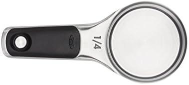 OXO Stainless Steel Magnetic Measuring Cup and Spoon Set