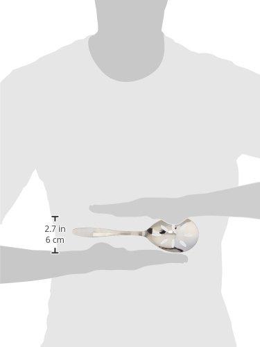 8.75" Polished Stainless Steel Slotted Serving Spoon