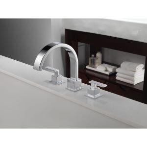 Vero Double Handle Deck Mounted Roman Tub Faucet Trim