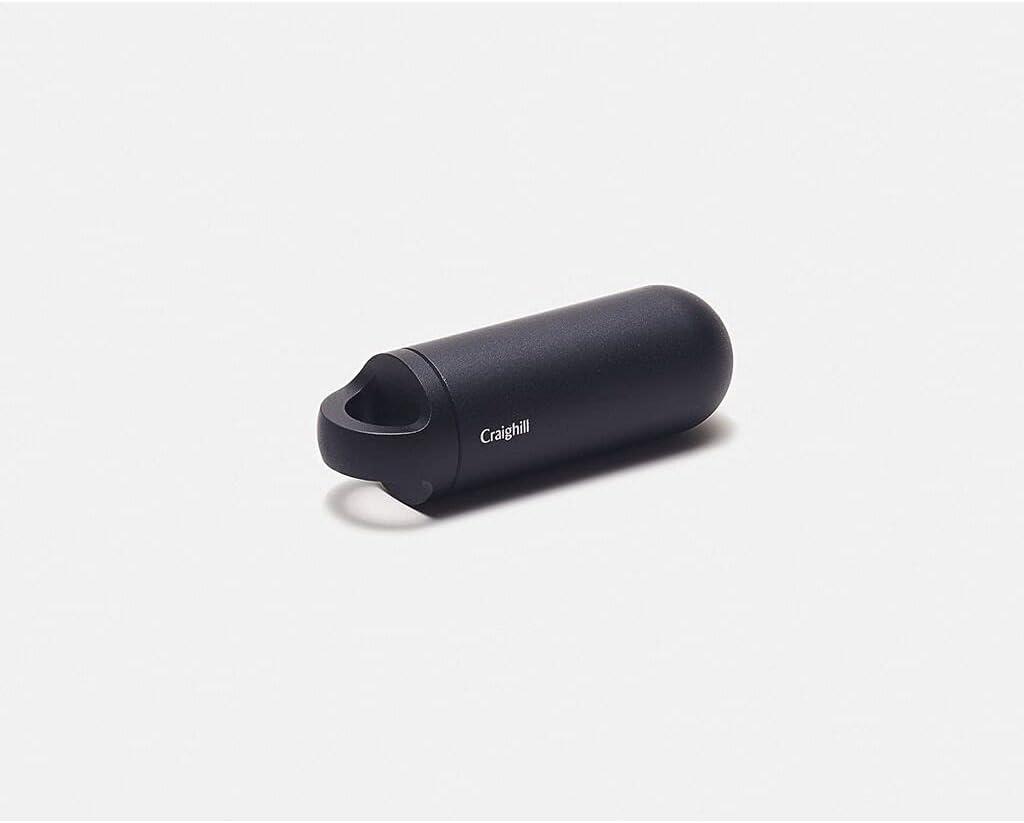 Black Anodized Aluminum Key Capsule with Threaded Lid