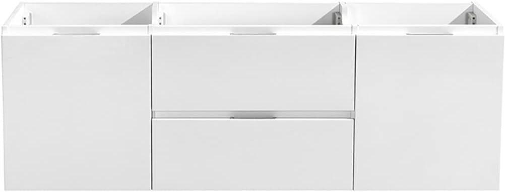 Valencia 60" Wall Mount Double Modern Bathroom Cabinet - Cabinet Only (Top and Sinks Not Included)
