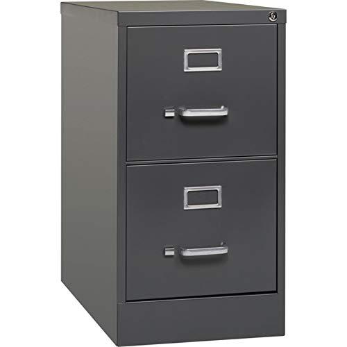 Lorell 2-Drawer Vertical Cabinet, 15 by 26-1/2 by 28-Inch, Charcoal