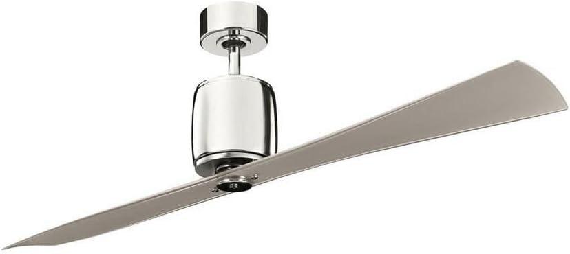 Ceiling Fan with Contemporary Inspirations 16 inches Tall By 60 inches Wide-Polished Nickel Finish Bailey Street Home 147-Bel-1044607