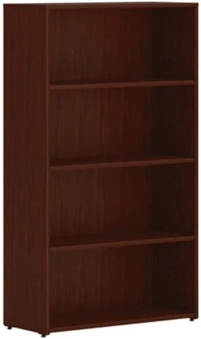 HON Mod 4-Shelf 53"H Bookcase Traditional Mahogany LBC3013B4LT1