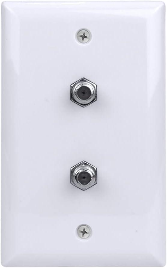 Skywalker Signature Series, Wall Plate W/Dual F-81, White