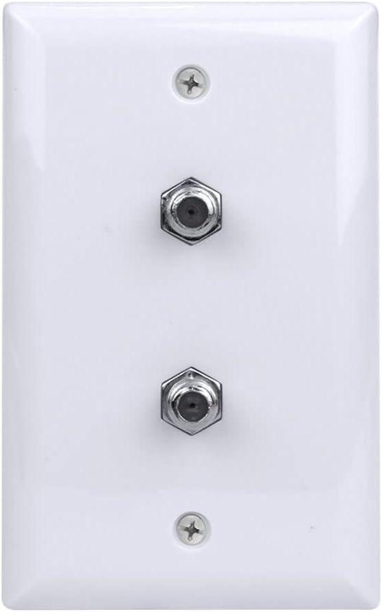 Skywalker Signature Series, Wall Plate W/Dual F-81, White