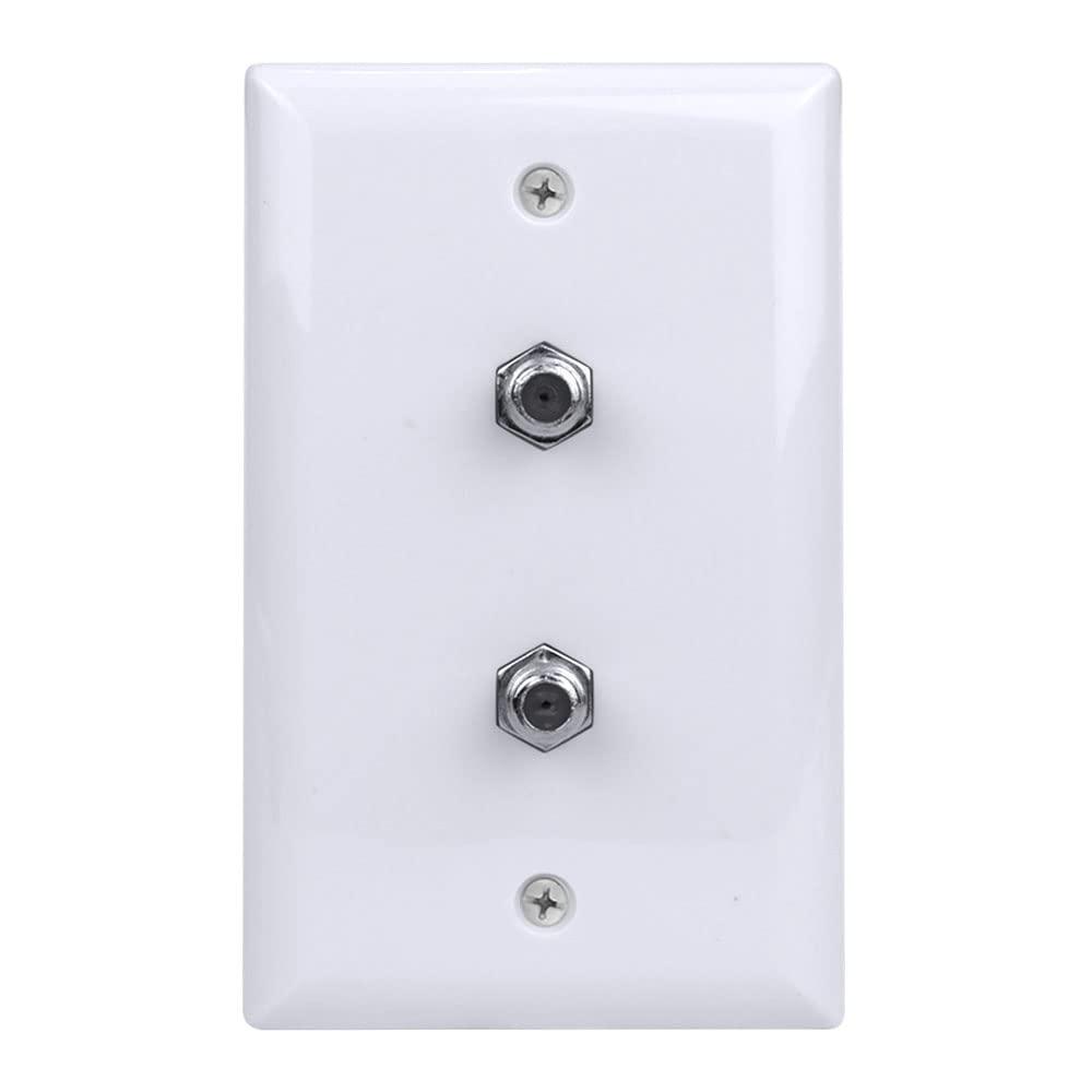 Skywalker Signature Series, Wall Plate W/Dual F-81, White