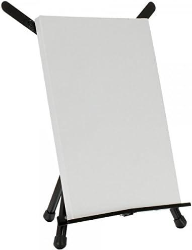 SoHo Urban Artist Black Aluminum Tabletop Easel Stand, Portable Easel for Display, Painting Canvas and More