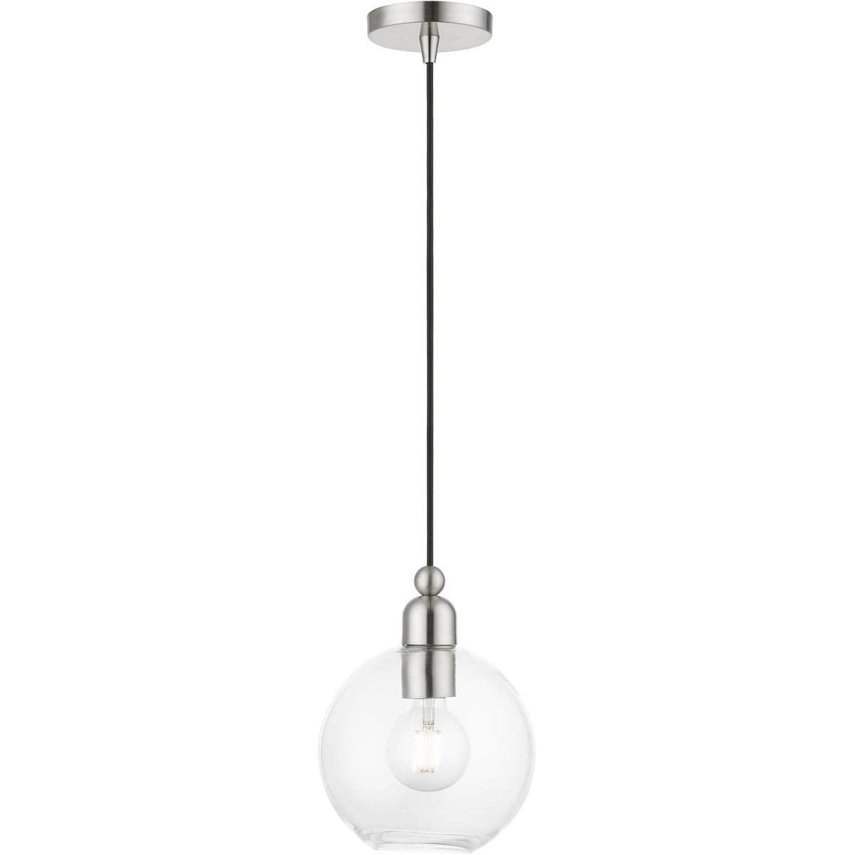 Livex Lighting Downtown 1 - Light Pendant in  Brushed Nickel