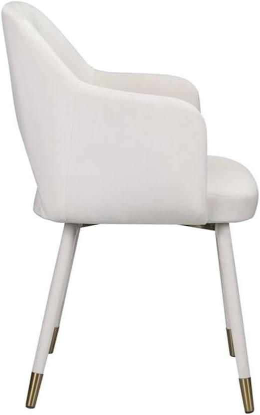 ACME Applewood Accent Chair in Cream Velvet & Gold