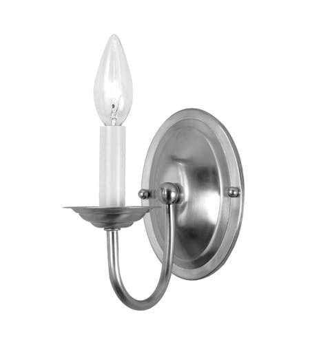 Livex Lighting Home Basics 1 - Light Wall Light in  Brushed Nickel