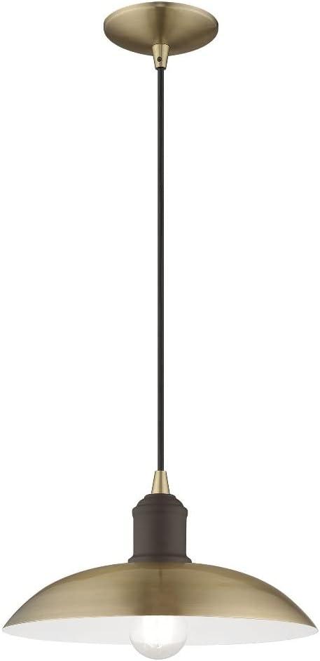 Livex Lighting Metal Shade 1 - Light Pendant in  Bronze