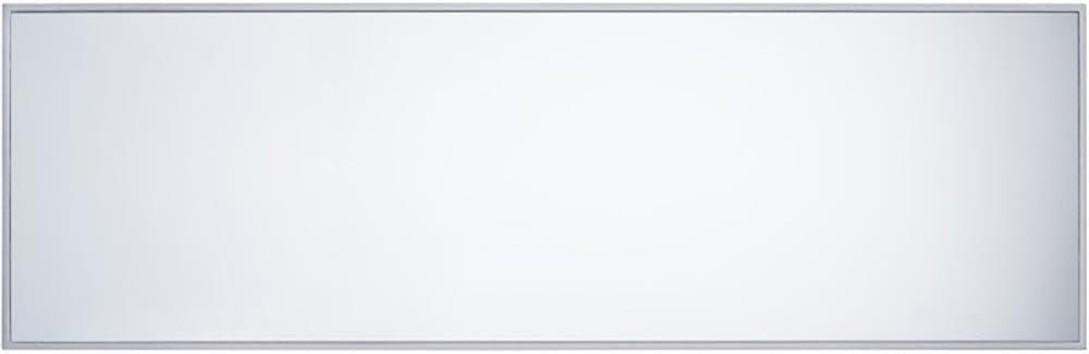 Maklaine Transitional 2 Door Mirrored Sideboard in Matte Silver