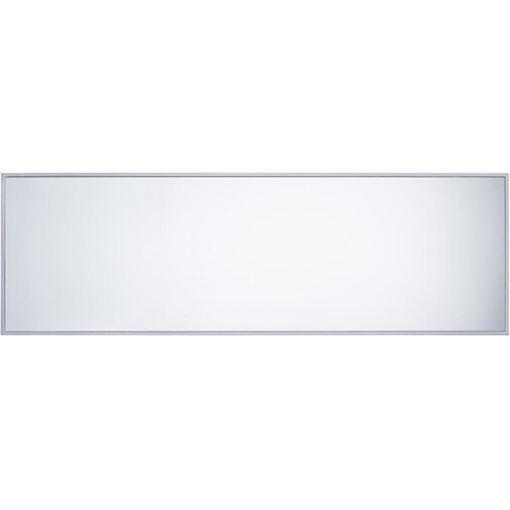 Maklaine Transitional 2 Door Mirrored Sideboard in Matte Silver