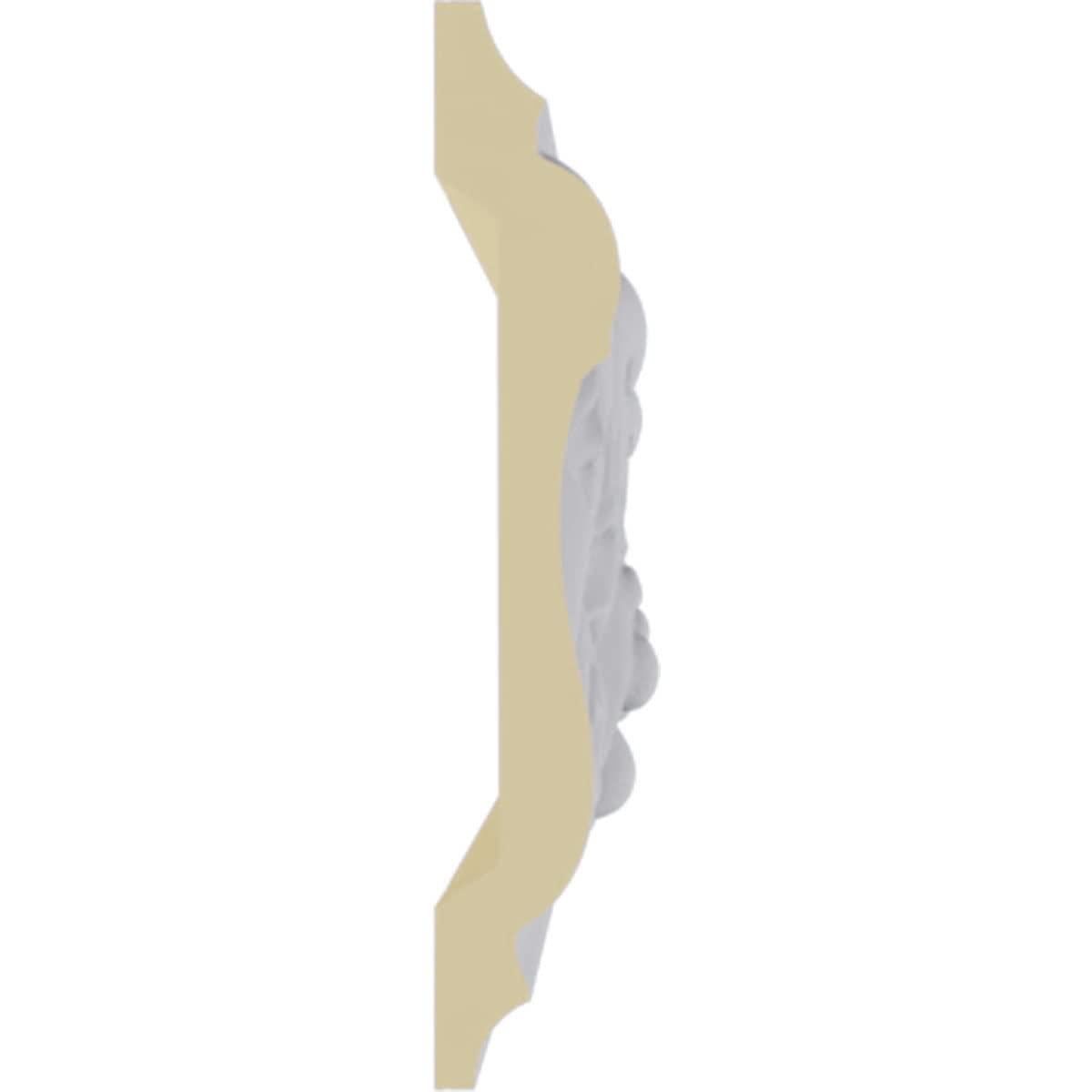 Ekena Millwork 3 1/2"H x 3/4"P x 94 1/2"L Benson Acanthus Leaf Chair Rail