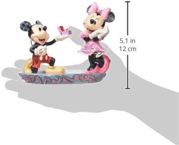 Jim Shore Jim Shore Disney Traditions Mickey& Minnie Proposal Ring Dish 5in H