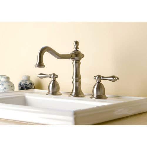 Kingston Brass Kingston Brass Heritage Two-Handle 3-Hole Deck Mount Widespread Bathroom Faucet with Brass Pop-Up Drain KS1971AL