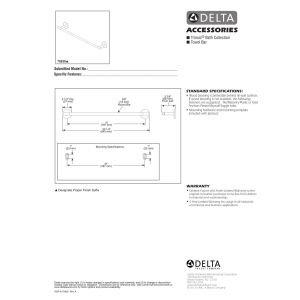 Trinsic 30 in. Wall Mount Towel Bar Bath Hardware Accessory