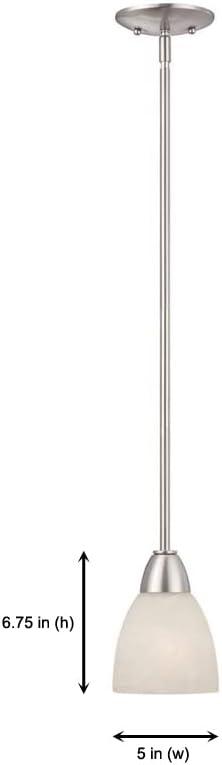 Designers Fountain 15005-MP-35 Torino Mini Pendant, Brushed Nickel
